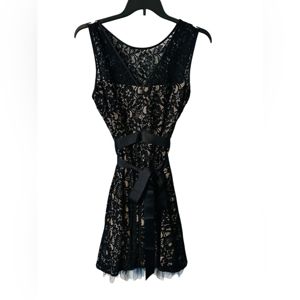 Betsy & Adam Black Lace Dress – Size 18 (Made in USA) - Picture 2 of 6